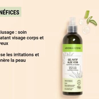 Gel natif d'Aloe Vera BIO
