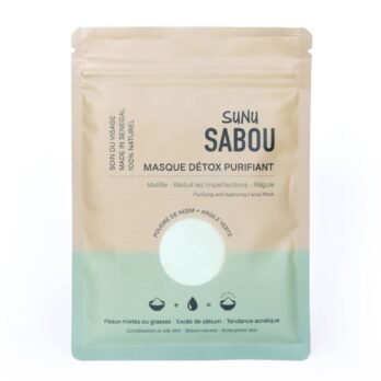Masque visage purifiant – Argile verte + Poudre de Neem
